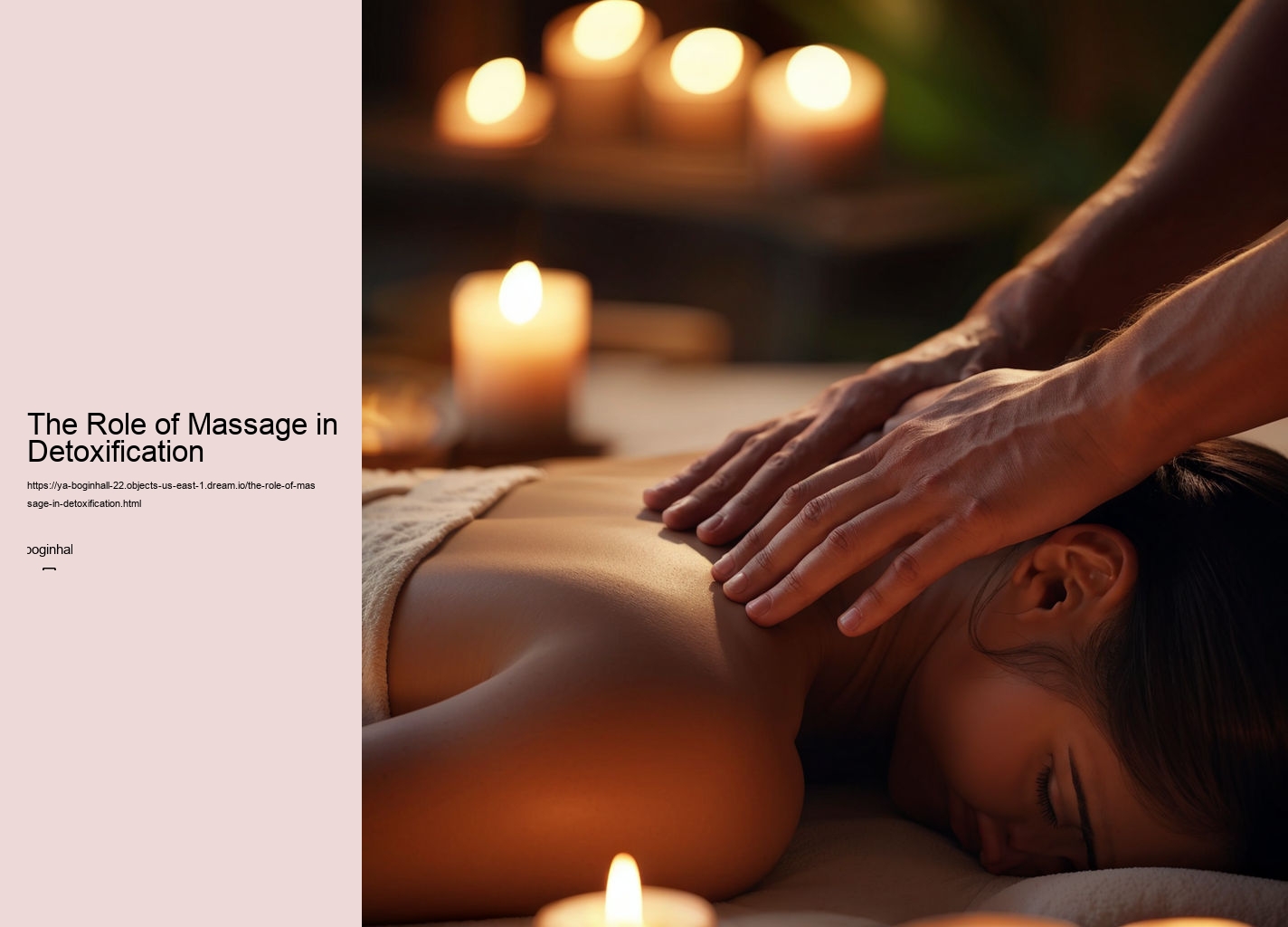 The Role of Massage in Detoxification